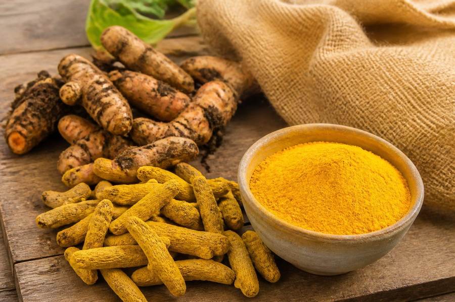 Organic turmeric finger and powder