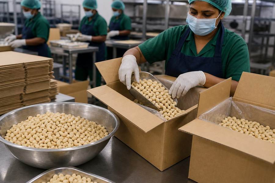 Cashew export packing